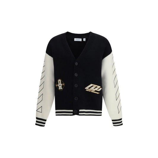 Off-White Black Cotton Cardigan
