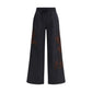 P.A.R.O.S.H. Black Cotton Casual Pants