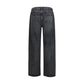 Agolde Black Cotton Straight-Leg Jeans