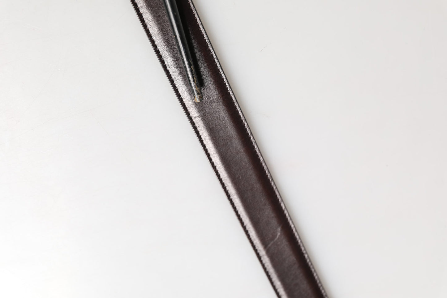 Dolce & Gabbana Men Brown Classic Leather Metal Buckle Belt