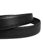 Dolce & Gabbana Men Black Classic Leather Metal Buckle Belt