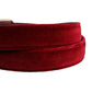 Dolce & Gabbana Men Burgundy Velvet Cotton Metal Buckle Belt