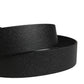Dolce & Gabbana Men Black Classic Leather Metal Buckle Belt