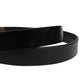 Dolce & Gabbana Men Black Classic Leather Logo Buckle Belt