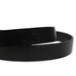 Dolce & Gabbana Men Black Classic Leather Logo Buckle Belt