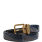 Dolce & Gabbana Men Multicolor Leather Metal Buckle Belt