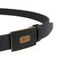 Dolce & Gabbana Men Black Classic Leather Logo Buckle Belt