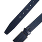 Dolce & Gabbana Men Blue Calf Leather Logo Metal Buckle Belt
