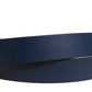 Dolce & Gabbana Blue Calf Leather Logo Metal Buckle Belt