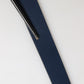 Dolce & Gabbana Men Blue Calf Leather Logo Metal Buckle Belt