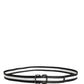 Dolce & Gabbana Men Black White Nylon Logo Metal Buckle Belt