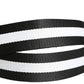 Dolce & Gabbana Men Black White Nylon Logo Metal Buckle Belt