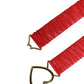Dolce & Gabbana Red Leather Gold Heart Metal Buckle Belt