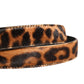 Dolce & Gabbana Brown Calf Fur Leopard Metal Buckle Belt