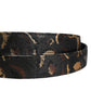 Dolce & Gabbana Multicolor Jacquard Silver Metal Buckle Belt