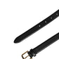 Dolce & Gabbana Black Classic Leather Gold Metal Buckle Belt