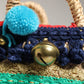 Dolce & Gabbana Multicolor Woven Straw Basket Embellished Sicily Bag