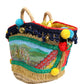 Dolce & Gabbana Multicolor Woven Straw Basket Embellished Sicily Bag