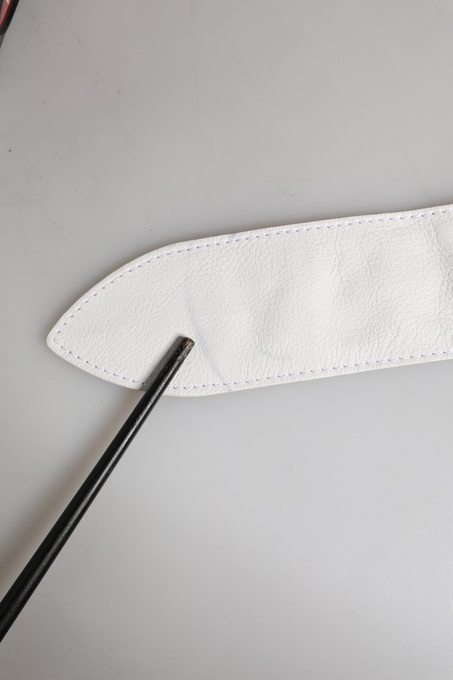 Orciani Women White Leather Embellished Wide Waist Cintura Belt