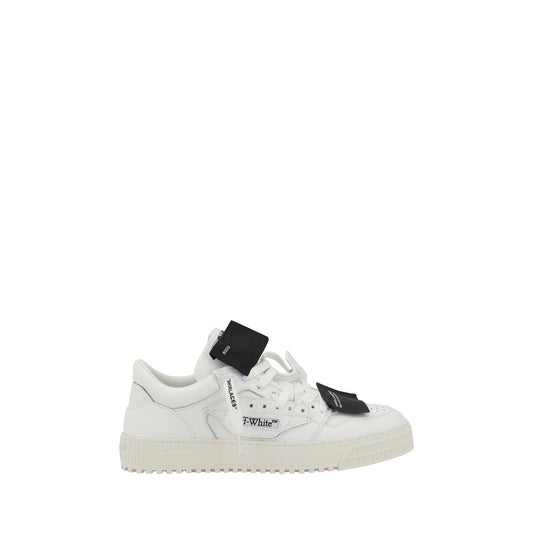 Off-White Black Calf Leather Bos Taurus Low Top Sneakers