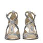 Jimmy Choo Gray Plastic Strap-On Sandals