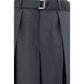 Sacai Gray Polyester Casual Pants