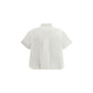 Sacai White Cotton Shortsleeve Shirt