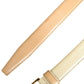 Prada Beige Leather Logo Waist Women Gold Metal Buckle Belt
