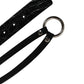 Dolce & Gabbana Black Exotic Leather Silver Metal Buckle Belt