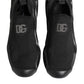 Dolce & Gabbana Black Slip On Wave Low Top Sneakers Shoes