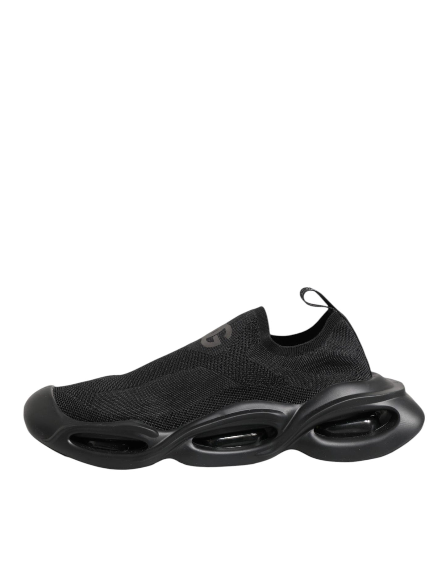 Dolce & Gabbana Black Slip On Wave Low Top Sneakers Shoes