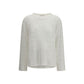 Brunello Cucinelli White Silk Sweatshirt