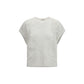 Brunello Cucinelli White Linen T-Shirt