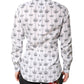 Dolce & Gabbana White GOLD Crown Cotton Dress Formal Shirt