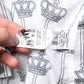 Dolce & Gabbana White GOLD Crown Cotton Dress Formal Shirt