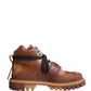 Dolce & Gabbana Brown Leather Trekking-Style Men Boots Shoes