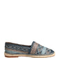 Dolce & Gabbana Blue Gray Slip On Buffalo Espadrille Shoes