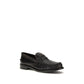 Prada Black Calf Leather Bos Taurus Slip-On Loafers