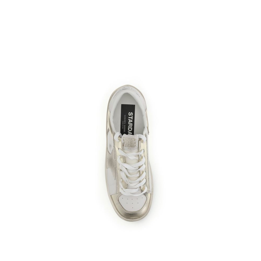 Golden Goose Gold Calf Leather Bos Taurus Low Top Sneakers