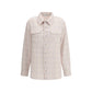 God's True Cashmere White Cashmere Pattern Shirt