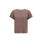 Brunello Cucinelli Brown Nylon T-Shirt
