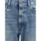 R13 Blue Cotton Boyfriend Jeans