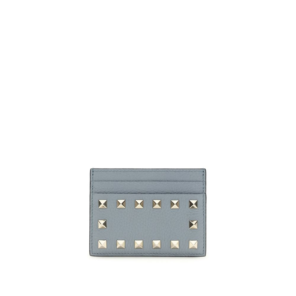 Valentino Garavani Blue Calf Leather Bos Taurus Wallet