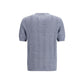 Brunello Cucinelli Blue Linen T-Shirt