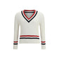 Thom Browne White Cotton Sweatshirt