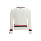 Thom Browne White Cotton Sweatshirt