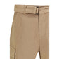 Laneus Beige Cotton Bermuda Shorts