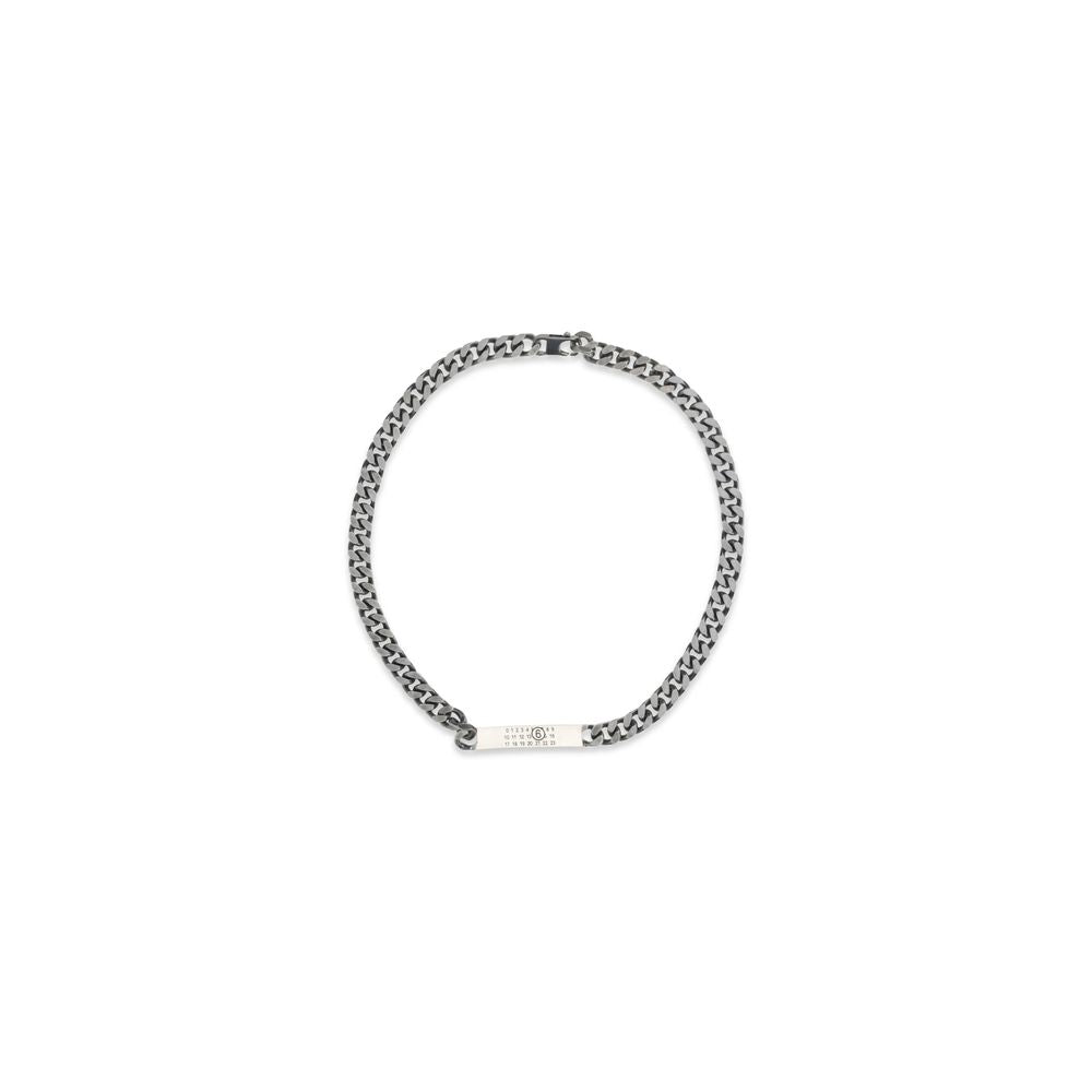 MM6 Silver Metal Necklace
