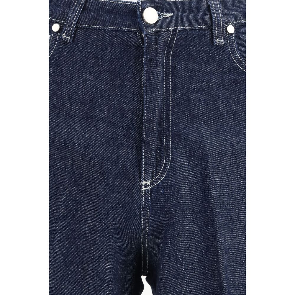 Cruna Blue Cotton Jeans Denim
