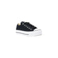 Converse Black Fabric Platform Sneakers